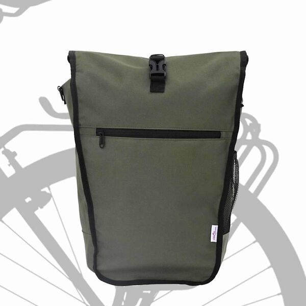 vidaXL Sac à vélo Vert olive 34 x 16 x 59 cm Polyester