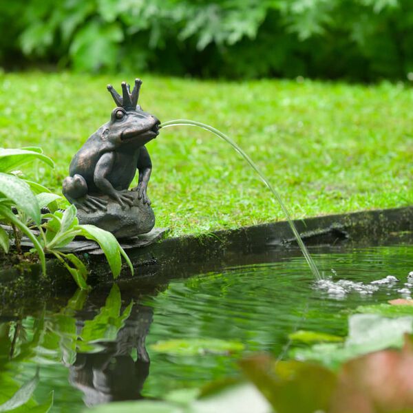 Ubbink Fontaine de jardin &agrave; cracheur Grenouille roi