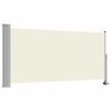 vidaXL Auvent lat&eacute;ral r&eacute;tractable de patio 120 x 300 cm Blanc cass&eacute;