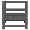 vidaXL Canap&eacute; d'angle de jardin gris bois de pin massif