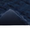 vidaXL Couverture en Fourrure de Lapin Synth&eacute;tique Olite Bleu Marine