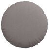 vidaXL Coussins de si&egrave;ge 2 pcs Taupe &Oslash;50 x 19 cm tissu