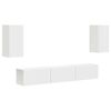 vidaXL Ensemble meuble TV 5 pc Blanc Bois d'ing&eacute;nierie