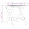 vidaXL Chaises longues lot de 2 avec table gris bois massif d'acacia