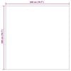 vidaXL Tapis de surface Carr&eacute; PALMERAS Beige 200 x 200 cm Polyester