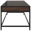 vidaXL Table basse avec LED Infinity ch&ecirc;ne marron 90x50x41 cm