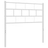 vidaXL T&ecirc;te de lit de remplacement m&eacute;tal blanc 100 cm