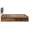 vidaXL Cadre de lit Bois ancien 200 x 200 cm Bois de pin massif