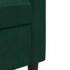 vidaXL Canap&eacute; &agrave; 2 places Vert fonc&eacute; 120 cm Velours