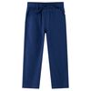 Pantalons pour enfants avec cordon de serrage bleu marine 104