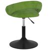 vidaXL Chaises pivotantes &agrave; manger lot de 4 Vert clair Velours