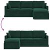 vidaXL Canap&eacute; Vert fonc&eacute;