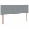vidaXL Lit avec rangement et matelas Gris clair 140 x 200 cm