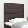 vidaXL T&ecirc;te de Lit LED avec t&ecirc;te de lit Marron fonc&eacute; 90 cm tissu