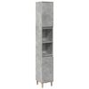 vidaXL Ensemble de meubles de salle de bain 3 pcs gris b&eacute;ton
