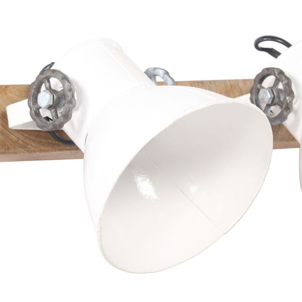 vidaXL Lampe murale industrielle Blanc 90x25 cm E27