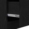 vidaXL Cabinet de salle de bain avec tiroir Ch&ecirc;ne noir 59 x 37 x 59 cm