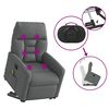 vidaXL Fauteuil de massage inclinable Gris fonc&eacute; Tissu