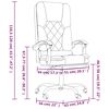 vidaXL Fauteuil de massage inclinable de bureau Blanc Similicuir
