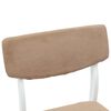 vidaXL Chaises de salle &agrave; manger 2 pcs Blanc 48 x 49 x 95 cm
