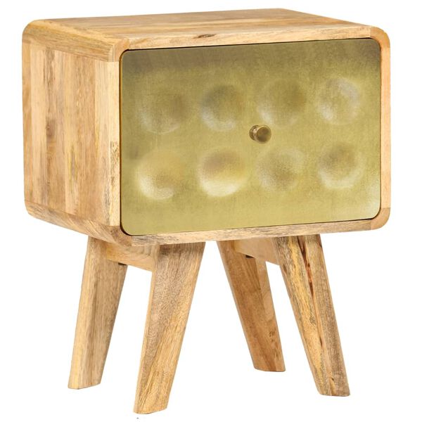 vidaXL Table de chevet Bois de manguier massif 40x30x49 cm
