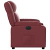 vidaXL Fauteuil inclinable &eacute;lectrique Rouge bordeaux Similicuir