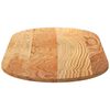 vidaXL Dessus de table 120x60x2 cm bois de ch&ecirc;ne massif ovale