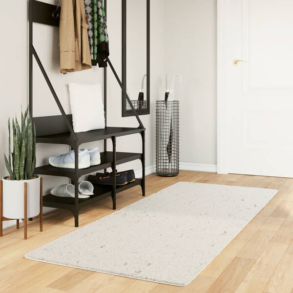 vidaXL Tapis shaggy PAMPLONA poils longs moderne cr&egrave;me 80x200 cm