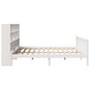 vidaXL Lit biblioth&egrave;que sans matelas blanc 180x200 cm bois pin massif