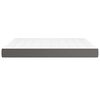 vidaXL Matelas de lit &agrave; ressorts ensach&eacute;s fermet&eacute; moyenne Gris 180x200x20cm Similicuir