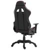 vidaXL Chaise de jeu avec repose-pied Rouge bordeaux Similicuir