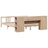 vidaXL Lit biblioth&egrave;que sans matelas 200x200 cm bois massif de pin