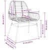 vidaXL Ensemble de salle &agrave; manger pour jardin 7 pcs Noir polyrotin