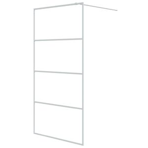 vidaXL Paroi de douche Blanc 100x195 cm Verre ESG transparent
