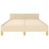 vidaXL Cadre de lit sans matelas cr&egrave;me 120x200 cm tissu