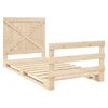 vidaXL Cadre de lit sans matelas avec t&ecirc;te de lit 100x200 cm