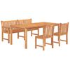vidaXL Ensemble à manger de jardin 4 pcs Bois de teck massif