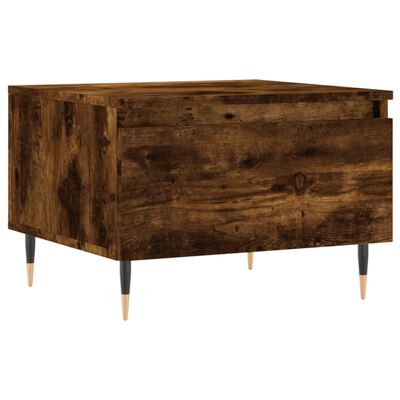 vidaXL Table basse chêne fumé 50x46x35 cm bois d'ingénierie