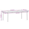 vidaXL Ensemble &agrave; manger de jardin 9 pcs Ch&ecirc;ne