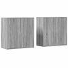 vidaXL Buffets 2 pcs sonoma gris 79x38x80 cm bois d'ing&eacute;nierie