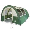 vidaXL Tente de camping tunnel 4 personnes vert imperméable