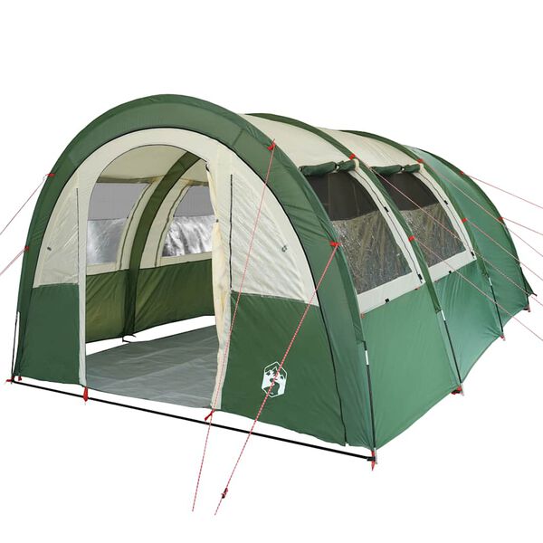 vidaXL Tente de camping tunnel 4 personnes vert imperméable