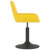 vidaXL Tabouret de bar Jaune moutarde Velours