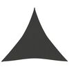 vidaXL Voile d'ombrage 160 g/m&sup2; Anthracite 3x3x3 m PEHD