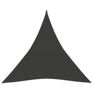 vidaXL Voile d'ombrage 160 g/m&sup2; Anthracite 3x3x3 m PEHD