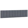 vidaXL Cadre de lit sans matelas Hanko gris fonc&eacute; 200x200 cm velours