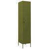 vidaXL Armoire &agrave; casiers Vert olive 35x46x180 cm Acier