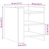vidaXL Table de chevet ch&ecirc;ne marron 45x50x50 cm bois d&rsquo;ing&eacute;nierie