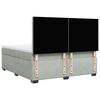 vidaXL Sommier &agrave; lattes de lit et matelas Gris clair 180x200cm Velours