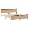 vidaXL Cadre de lit Marron 180 x 200 cm Bois d'ing&eacute;nierie
